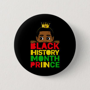 Svarta historiemånaden Prince Afrikansk Melanin Po Knapp