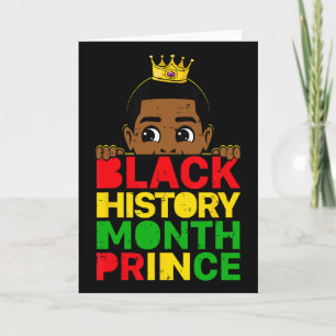 Svarta historiemånaden Prince Afrikansk Melanin Po Kort