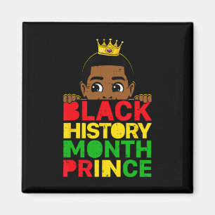 Svarta historiemånaden Prins afrikansk melanin poj Magnet