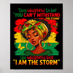 Svarta historiemånaden Stolt svart afroamerikansk Poster