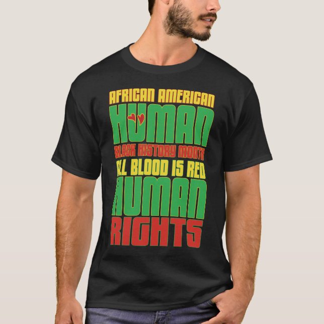 Svarta historiemånaden t shirt (Framsida)