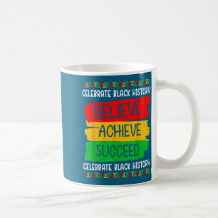 Svarta historiemånaden Tro Achieve Lyckas Melani Kaffemugg