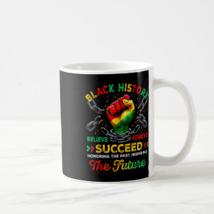 Svarta historiemånaden Tro Achieve Lyckas Melani Kaffemugg