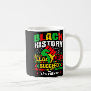 Svarta historiemånaden Tro Uppnå Lyckas Melani Kaffemugg