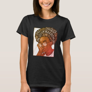Svarta historiemånadens Citat - Melanin Kvinna T Shirt