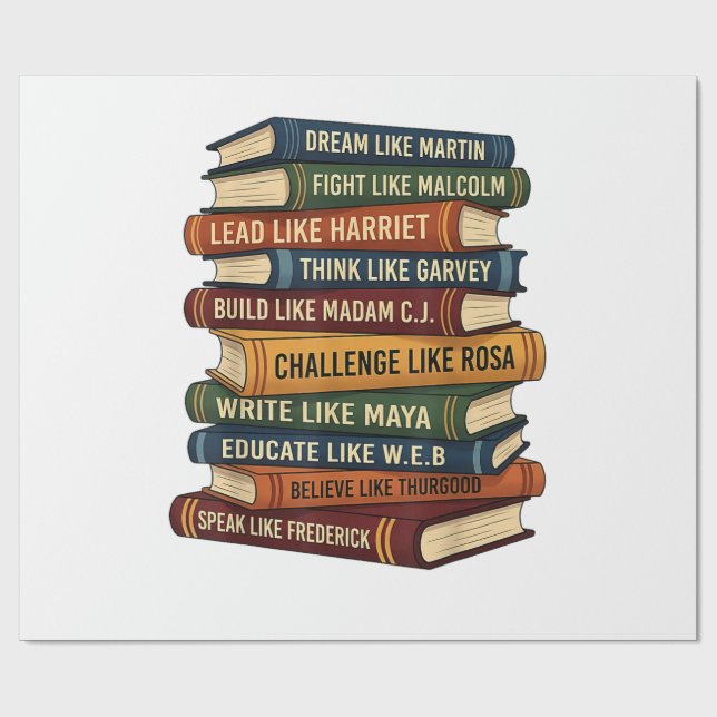 Svarta historiemånadens dröm presentpapper (Platt)