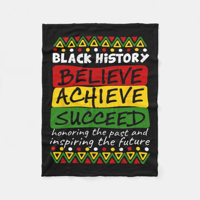 Svarta historiemånadens firande Afroamerikansk H Fleecefilt (Framsidan)