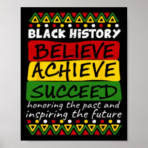 Svarta historiemånadens firande Afroamerikansk H Poster