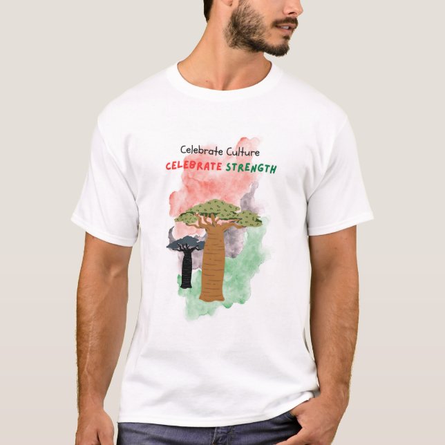 Svarta historiemånadens firande t shirt (Framsida)