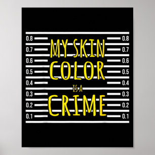 Svarta historiemånadens hudfärg är ett brott Mugsh Poster