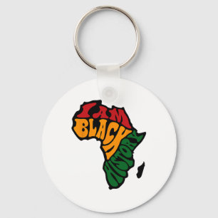 Svarta historiemånadens kläder Afrika Karta Kente Nyckelring
