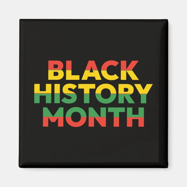 Svarta historiemånadens magnet (Framsidan)