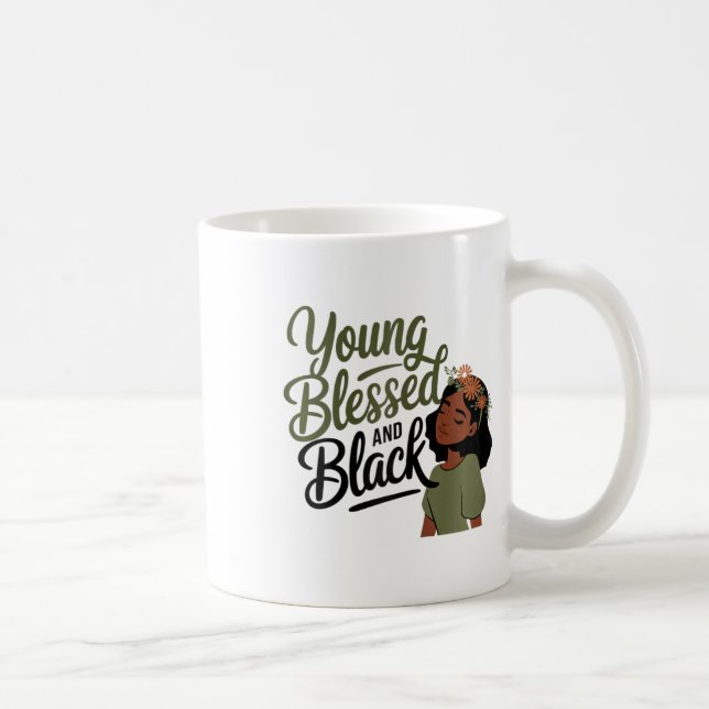 Svarta historiemånadens medvetenhet Blessed Black  Kaffemugg (Höger)