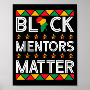 Svarta historiemånadens mentorer Problem Afroameri Poster