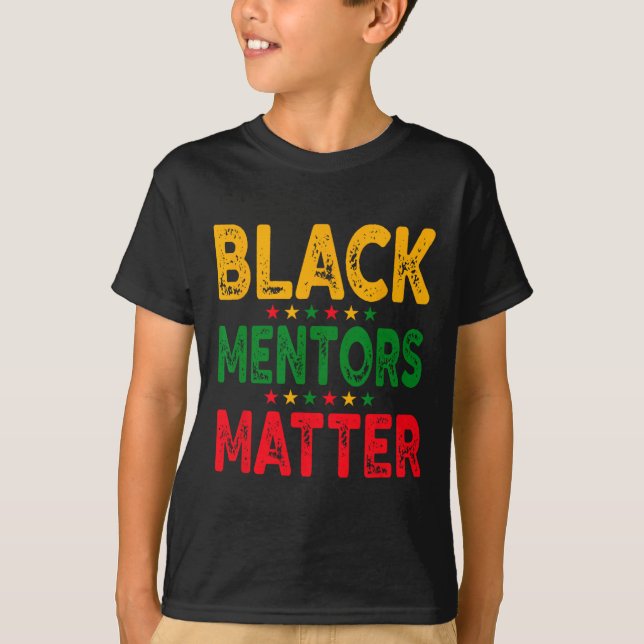Svarta historiemånadens mentorer Problem Afroameri T Shirt (Framsida)