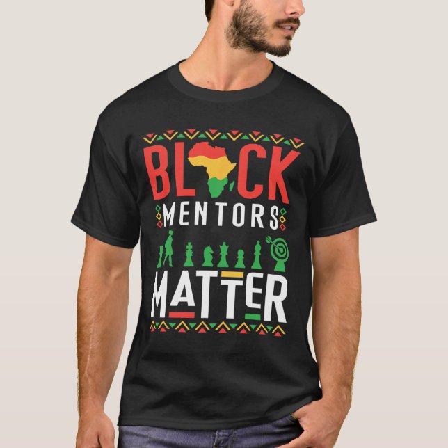 svarta historiemånadens mentorer problem afroameri t shirt (Framsida)