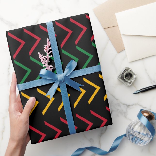 Svarta historiemånadens mönster  presentpapper (Gifting)