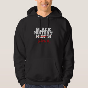 Svarta historiemånadens period afroamerikanska kvi hoodie