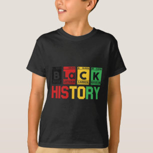 Svarta historiemånadens periodiska systemtabell af t shirt
