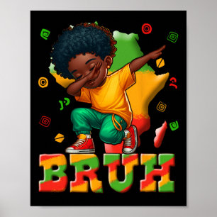 Svarta historiemånadens pojkar Dabbing Pojke Män A Poster