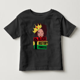 Svarta historiemånadens prinsessa Svarta flickors  T Shirt