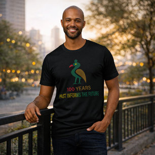 Svarta historiemånadens Sankofa-fågel 100 år T Shirt
