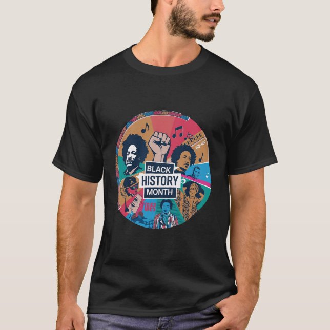 Svarta historiemånadens skylt t shirt (Framsida)