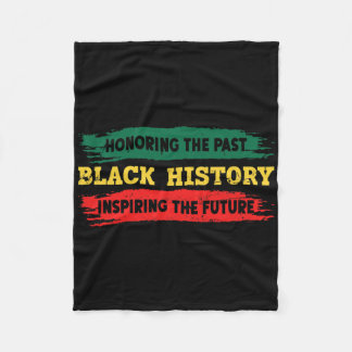 Svarta historiemånadens stolthet Afrikansk melanin Fleecefilt