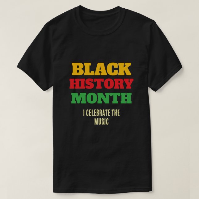 Svarta historiemånadens t-shirt (Design framsida)