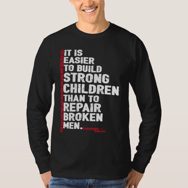 Svarta historiemånadens t-shirts Frederick Douglas (Framsida)