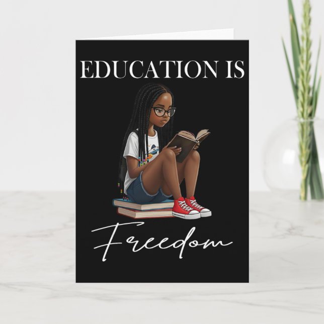 Svarta historiemånadens utbildning är Freedom Book Kort (Framsida)