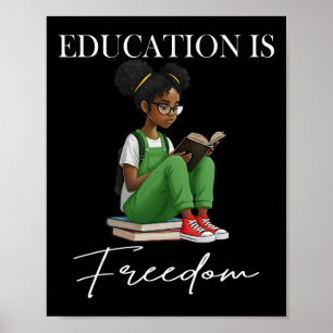 Svarta historiemånadens utbildning är Freedom Book Poster