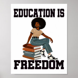Svarta historiemånadens utbildning är frihet lärar poster