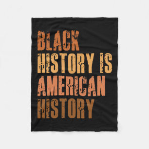 Svarta historien är Amerikansk historia Bhm Africa Fleecefilt