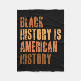 Svarta historien är Amerikansk historia Bhm Africa Fleecefilt