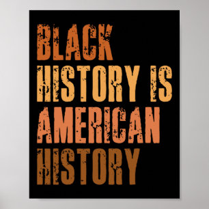 Svarta historien är Amerikansk historia Bhm Africa Poster