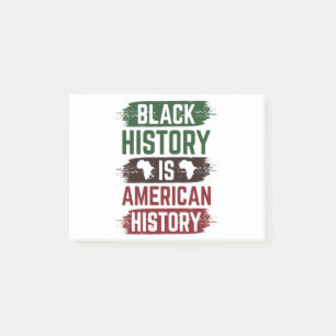 Svarta historien är Amerikansk historia Post-it Block