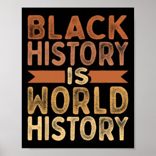 Svarta historien är världshistorien i Afrika Poster
