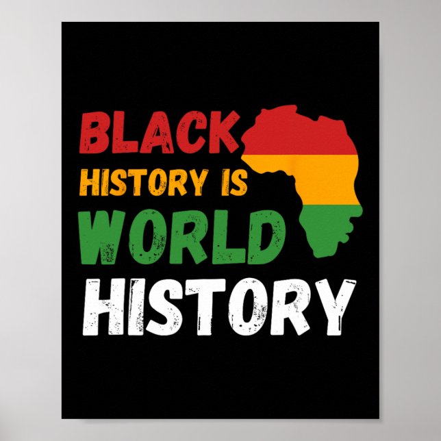 Svarta historien är världshistorik, afrikanska Ame Poster (Framsidan)