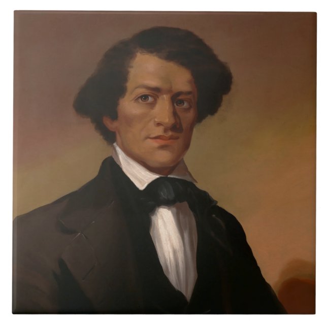 Svarta historien: Fred Douglass medborgerliga rätt Kakelplatta (Framsidan)