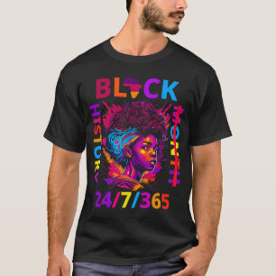Svarta historiens månad - afrikanska amerikaner he t shirt
