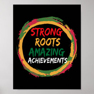 Svarta historiens månad Afrikas amerikanska Land C Poster
