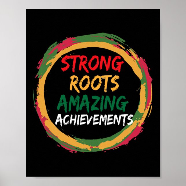 Svarta historiens månad Afrikas amerikanska Land C Poster (Framsidan)