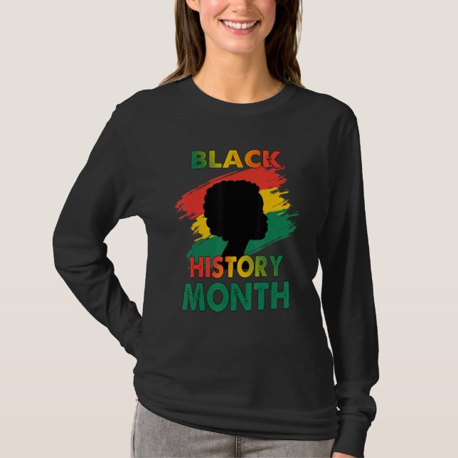 Svarta historiens månad Afrikas barnvänner T Shirt (Framsida)