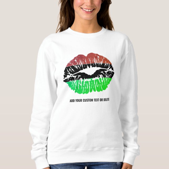 Svarta historiens månad Lip Equality Justice T Shirt (Framsida)