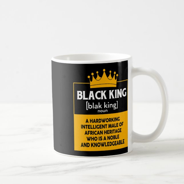 Svarta historiens svarta Kung för Afrikas Manar Kaffemugg (Höger)