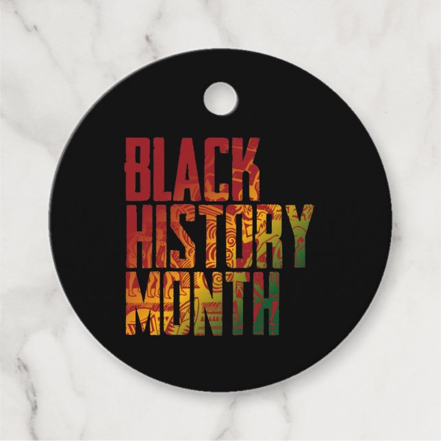 Svarta historik för teckensnittsfärg Stil, svart,  Gåvor Etiketter (Framsida)