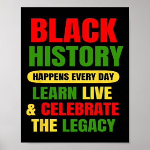 Svarta historik inträffar varje dag, svart histori poster