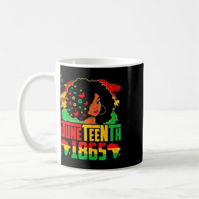 Svarta historikens Juneteenth är min självständigh Kaffemugg (Vänster)