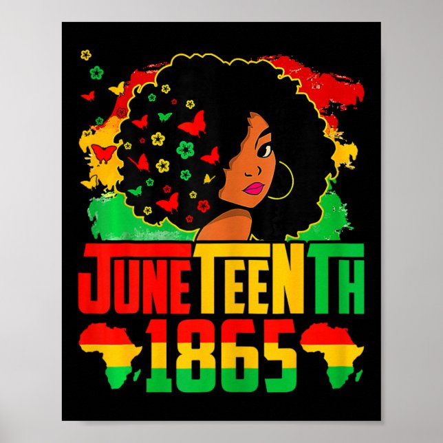Svarta historikens Juneteenth är min självständigh Poster (Framsidan)
